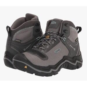 Keen Durand EVO Mid Hiking Boots Women Sz 9M Steel Gray Cloud Outdoor Lightweigh